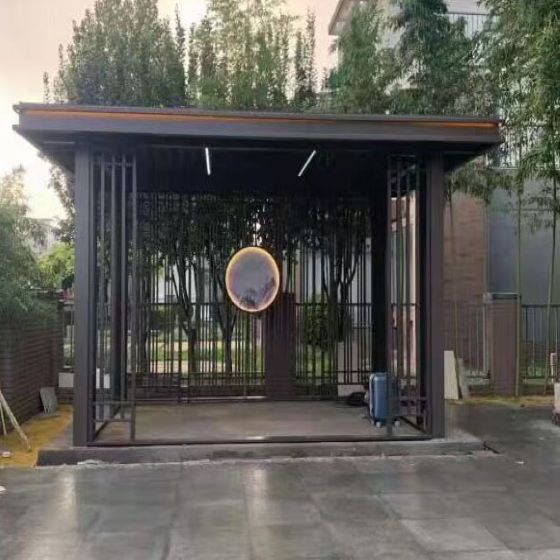 北京新中式铝制仿古六角亭 彩绘铝合金凉亭 别墅小区 规格齐全可定制